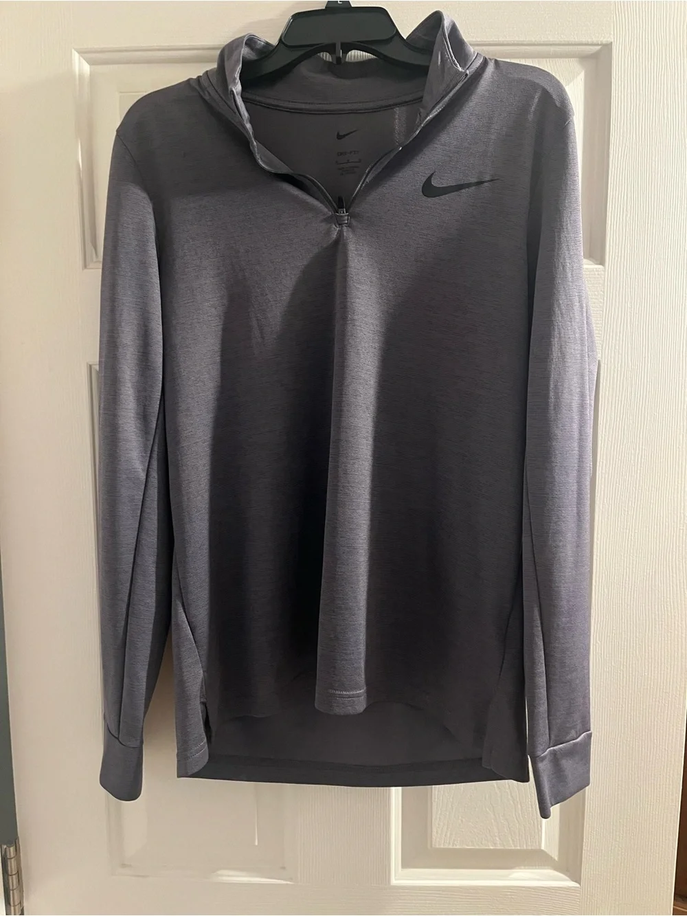 Nike Grey Quarter-Zip Dri-FIT Pullover